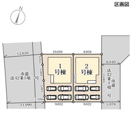 リーブルガーデン糸満市西崎町の区画図