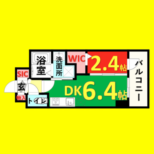 エステムコート名古屋葵　名古屋市賃貸　仲介手数料無料の間取り