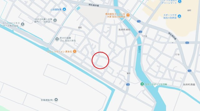 加古川市別府町元町　　山陽電鉄「別府駅」徒歩14分の地図