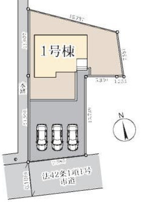 【区画図】 | 羽生藤井上組　新築戸建　全1棟　1号棟