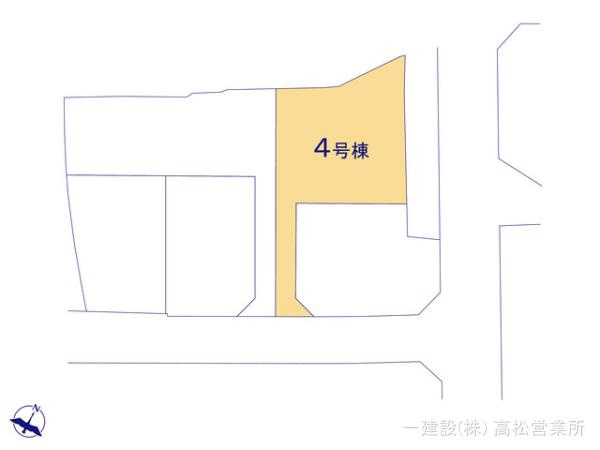 リーブルガーデン丸亀市川西町南４号棟の区画図