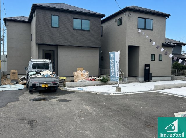 ◆泉佐野市南中安松　第1期　新築一戸建ての外観|現在の進捗状況です！順調に作業進行中、完成が待ち遠しいです！詳細の間取り等、お気軽にお問い合わせください！