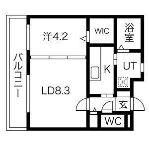 リンデン東薬院の間取り