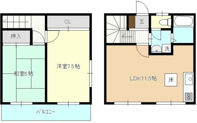ファミーユ彩霞の間取り
