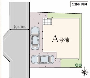 練馬区西大泉3丁目　新築一戸建　西武池袋線　大泉学園の区画図