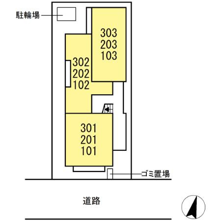 ドムスクレスト湘南台の区画図