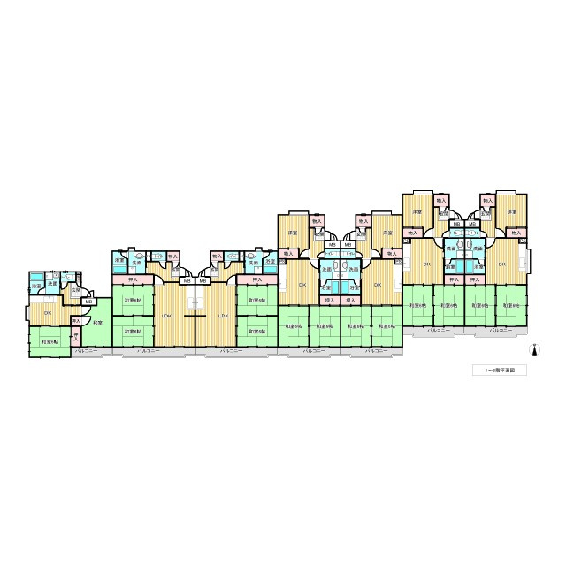 名古屋市守山区幸心３丁目の一棟マンションの間取り