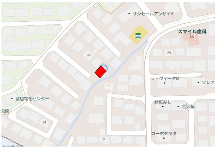 中古戸建　郡山市富田町下西田　富田西小・第六中の地図|現地案内図