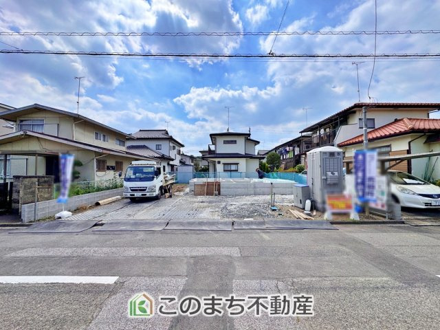リガーレ宇都宮市さつき7期の外観|建築中現地写真（同社施工の完成物件・モデルハウスがご見学できます）