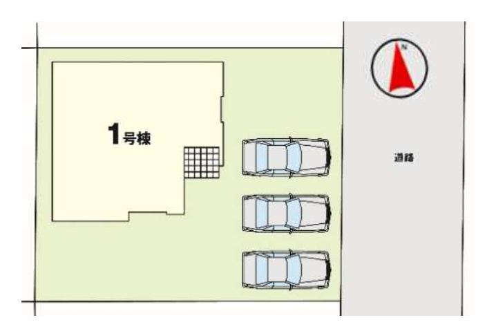 リガーレ宇都宮市さつき7期の区画図|敷地面積：187.49㎡　接道：東側約5.9ｍ(公道)