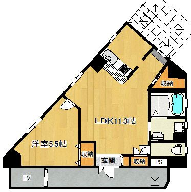 PREMIAGE天神南の間取り