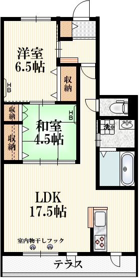 BORIKIこくぶんじの間取り
