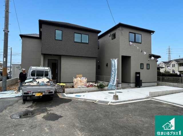 泉佐野市南中安松　第1期　新築一戸建ての外観|現在の進捗状況です！順調に作業進行中、完成が待ち遠しいです！詳細の間取り等、お気軽にお問い合わせください！