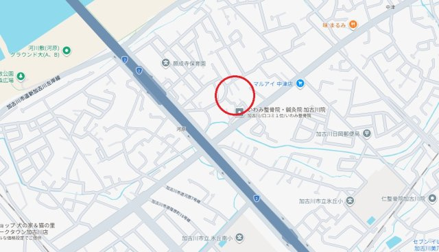 加古川市加古川町河原　　JR「加古川駅」徒歩13分の地図