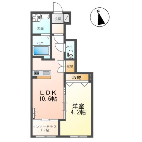 仮）北真舟新築アパートの間取り