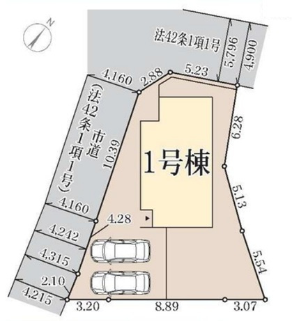 明石市藤江の区画図