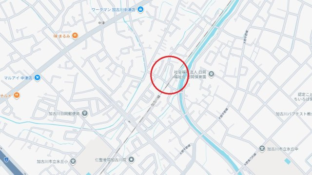 加古川市加古川町大野　　JR加古川線「日岡駅」徒歩10分の地図
