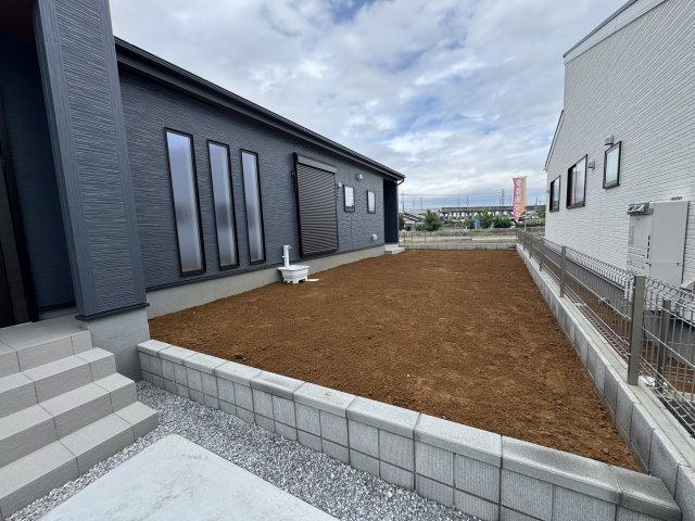 新築　児玉郡上里町七本木町第６　Livele Garden.S　6号棟の庭|現地写真　児玉郡上里町七本木町第６　Livele Garden.S