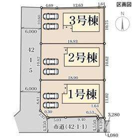 リーブルガーデン丹波市柏原町南多田の区画図