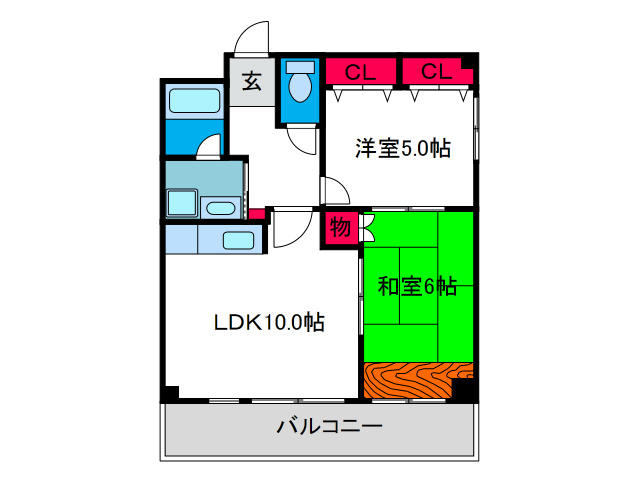 アンボジュール日愛の間取り