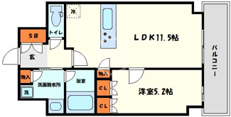 【間取り】 | スマートカーサ伏見町 | スマートカーサ伏見町　間取り