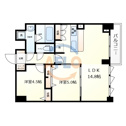 【間取り】 | スプランディッド上本町WEST　間取り