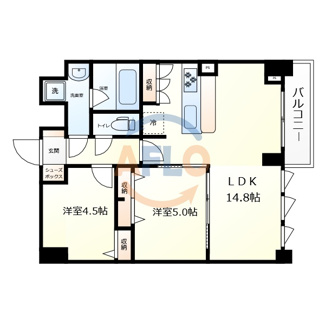 【間取り】 | スプランディッド上本町WEST　生魂小学校区 | スプランディッド上本町WEST　間取り