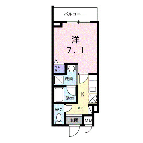 ライズ脇田町　A館の間取り