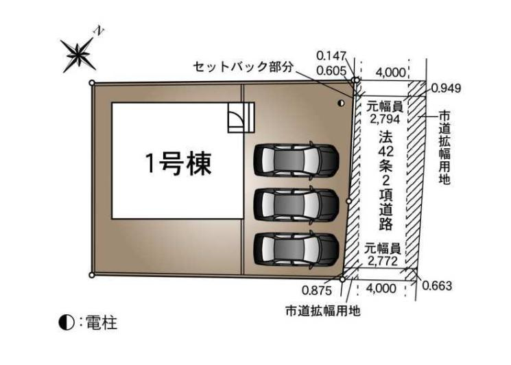 坂東市岩井第3　新築戸建の区画図