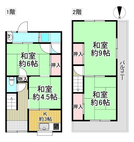 松原市天美南2丁目の間取り