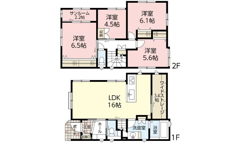 広島市安佐北区可部南１丁目の間取り
