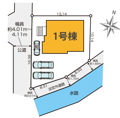 所沢市小手指南9期　新築戸建の区画図