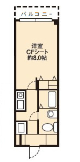 ドミール桜川の間取り