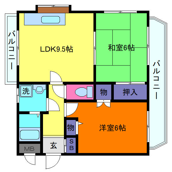 ドリームハイツⅡの間取り