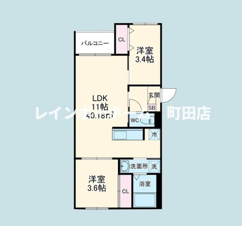 Revive古淵※初期費用分割後払いサービス利用可能物件の間取り