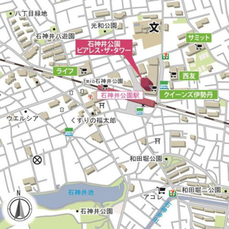 【地図】 | 石神井公園ピアレス・ザ・タワー