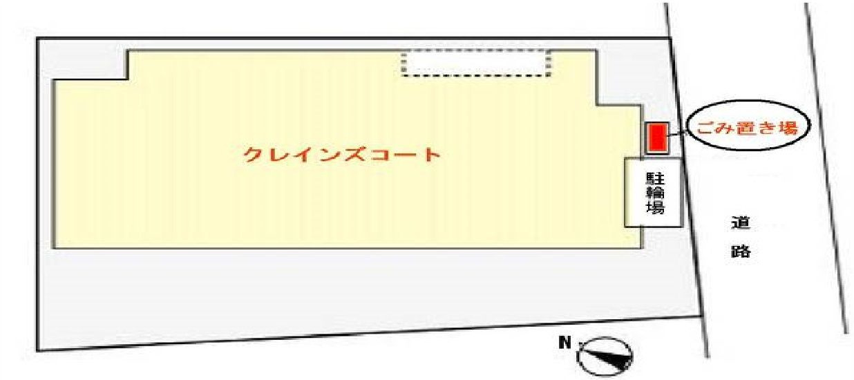 クレインズコートの駐車場