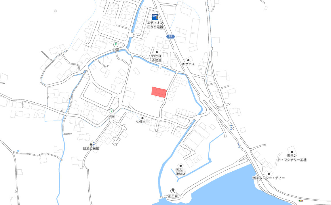 玉野市長尾　新築戸建ての地図