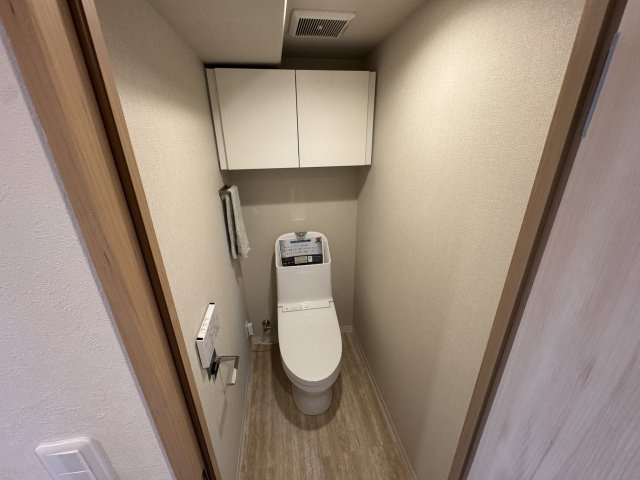 トーカンマンション慈眼寺のトイレ|落ち着いた色調のトイレです