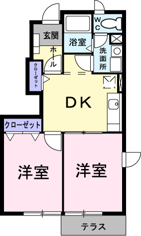 ソレア－ドＢの間取り