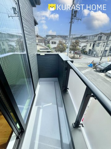 京都市西京区上桂前田町　新築戸建のバルコニー