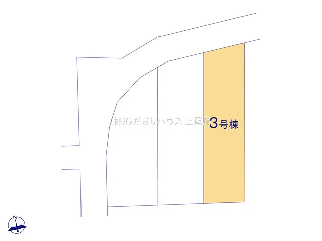 深谷市本住町　新築一戸建て　リーブルガーデン　03の区画図