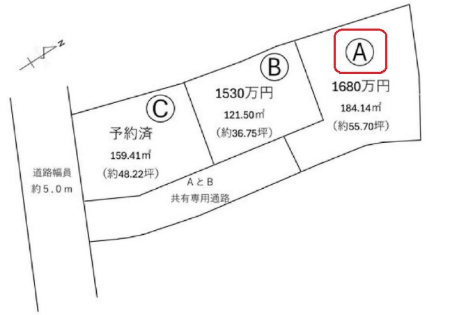 加古川市平岡町新在家　　JR「東加古川駅」徒歩18分の土地図