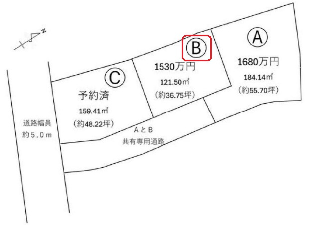 加古川市平岡町新在家　　JR「東加古川駅」徒歩18分の土地図