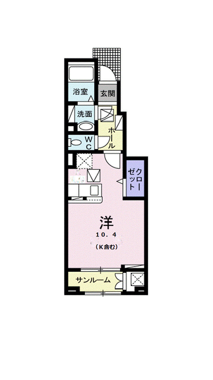 クラール泉池Ａの間取り