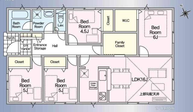 【間取り】 | 加須市下高柳第4　新築戸建　全1棟　1号棟