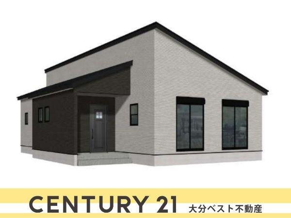 中戸次1期1号棟の完成予想図|※外観パースはイメージです。