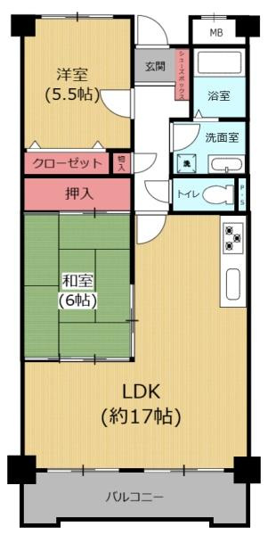 エメラルドマンション古国府の間取り|※図面と現況が異なる場合は現況を優先させていただきます。