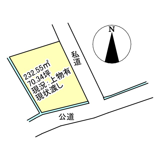 西条市福武甲1483-2　売土地の土地図