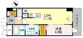 Ｌａ　Ｌｕｃｅ長堀通の間取り